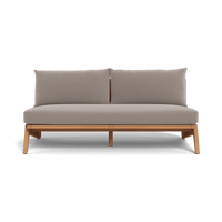 Mlb Teak 2 Seat Armless Sofa