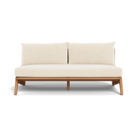 Mlb Teak 2 Seat Armless Sofa