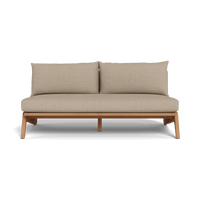 Mlb Teak 2 Seat Armless Sofa