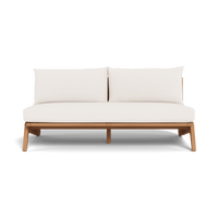 Mlb Teak 2 Seat Armless Sofa