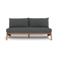 Mlb Teak 2 Seat Armless Sofa