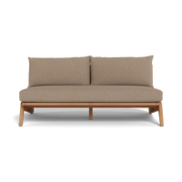 Mlb Teak 2 Seat Armless Sofa