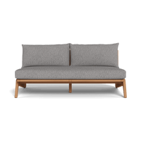 Mlb Teak 2 Seat Armless Sofa