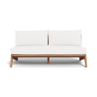 Mlb Teak 2 Seat Armless Sofa