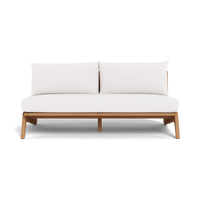 Mlb Teak 2 Seat Armless Sofa