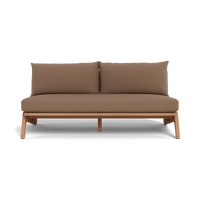 Mlb Teak 2 Seat Armless Sofa