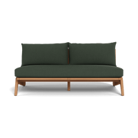 Mlb Teak 2 Seat Armless Sofa