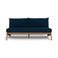 Mlb Teak 2 Seat Armless Sofa