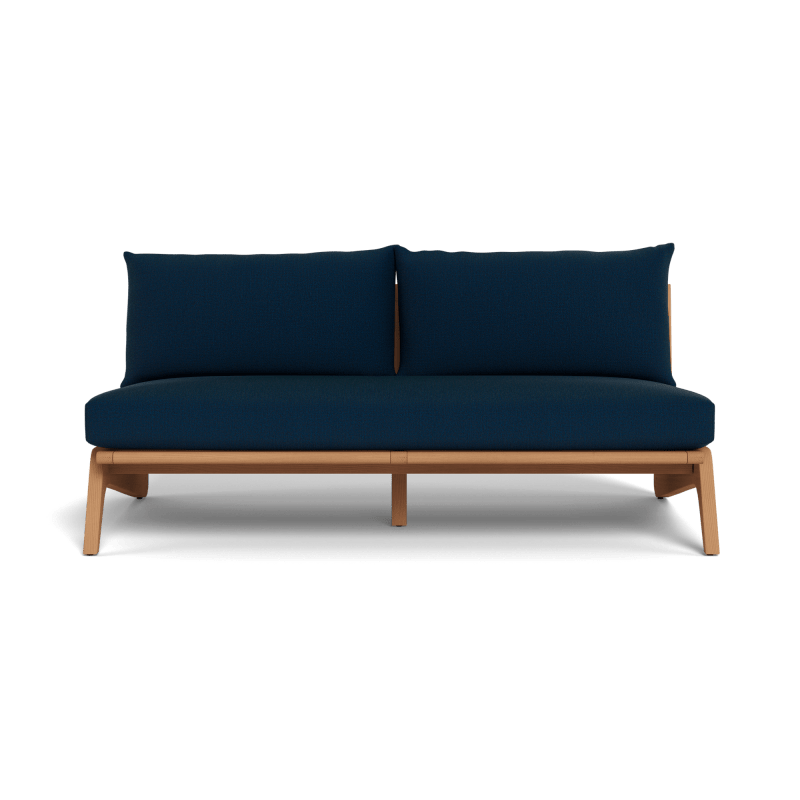Mlb Teak 2 Seat Armless Sofa