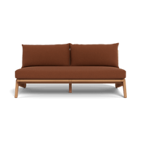 Mlb Teak 2 Seat Armless Sofa