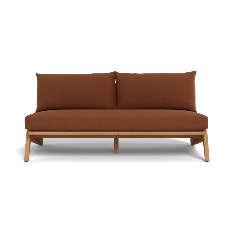 Mlb Teak 2 Seat Armless Sofa