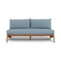Mlb Teak 2 Seat Armless Sofa