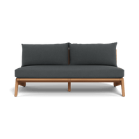 Mlb Teak 2 Seat Armless Sofa