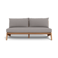 Mlb Teak 2 Seat Armless Sofa