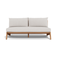 Mlb Teak 2 Seat Armless Sofa