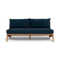 Mlb Teak 2 Seat Armless Sofa