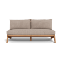 Mlb Teak 2 Seat Armless Sofa