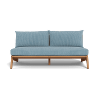 Mlb Teak 2 Seat Armless Sofa