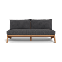 Mlb Teak 2 Seat Armless Sofa