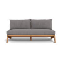 Mlb Teak 2 Seat Armless Sofa