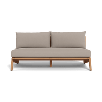Mlb Teak 2 Seat Armless Sofa