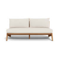Mlb Teak 2 Seat Armless Sofa