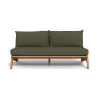 Mlb Teak 2 Seat Armless Sofa