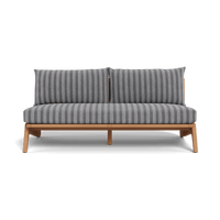 Mlb Teak 2 Seat Armless Sofa