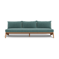 Mlb Teak 3 Seat Armless Sofa