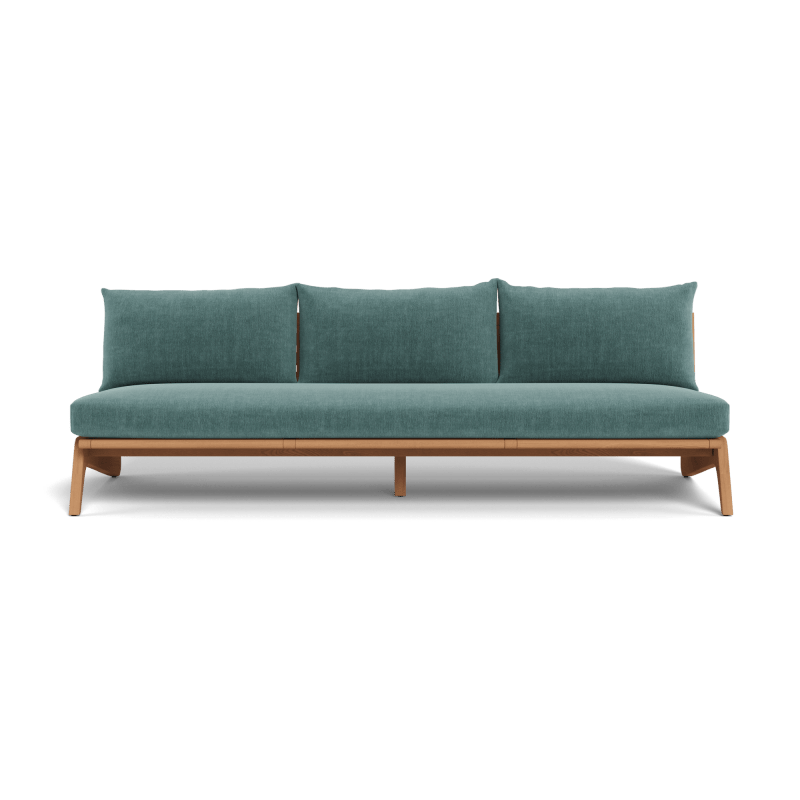 Mlb Teak 3 Seat Armless Sofa