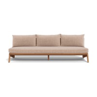Mlb Teak 3 Seat Armless Sofa