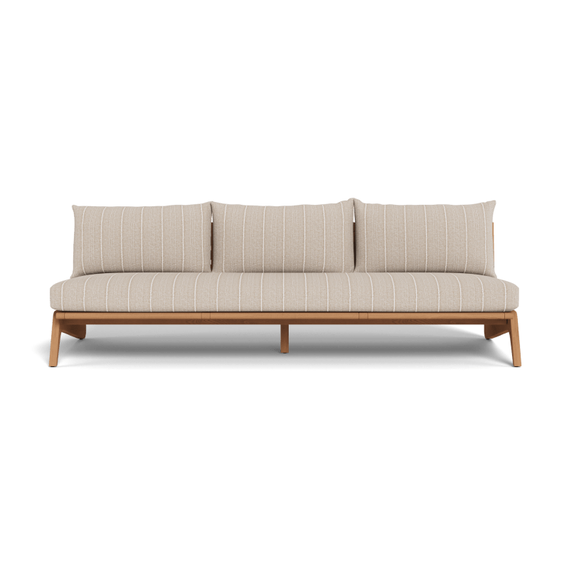 Mlb Teak 3 Seat Armless Sofa