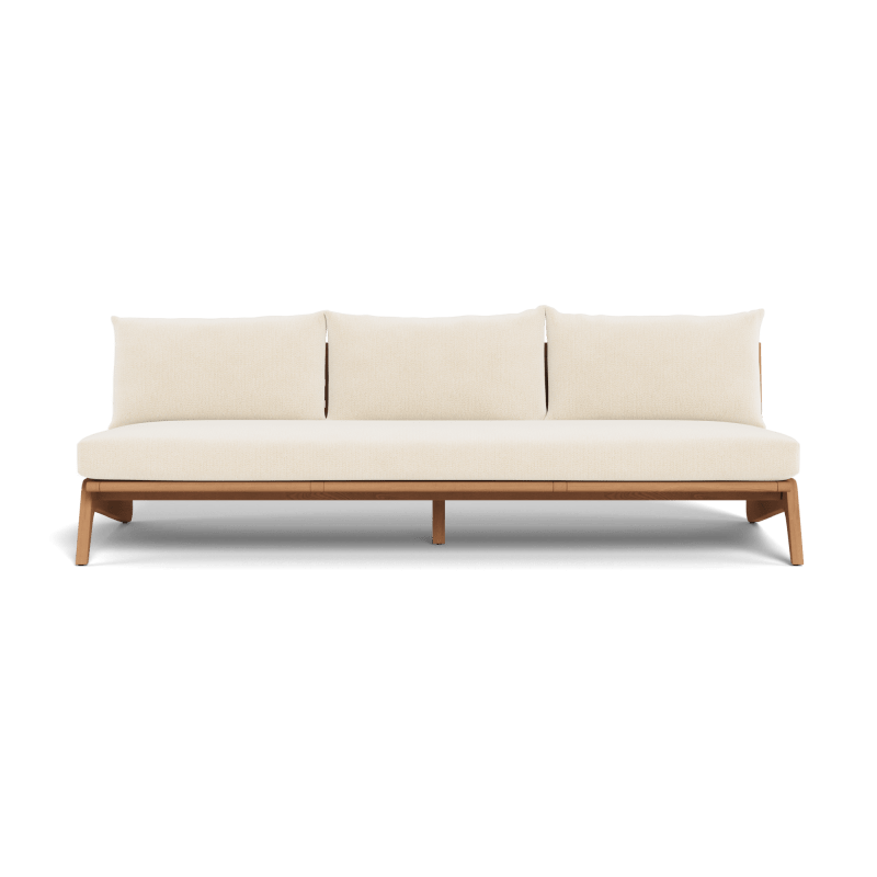 Mlb Teak 3 Seat Armless Sofa