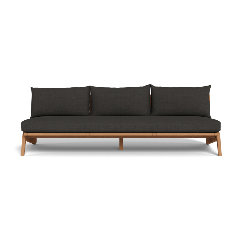 Mlb Teak 3 Seat Armless Sofa