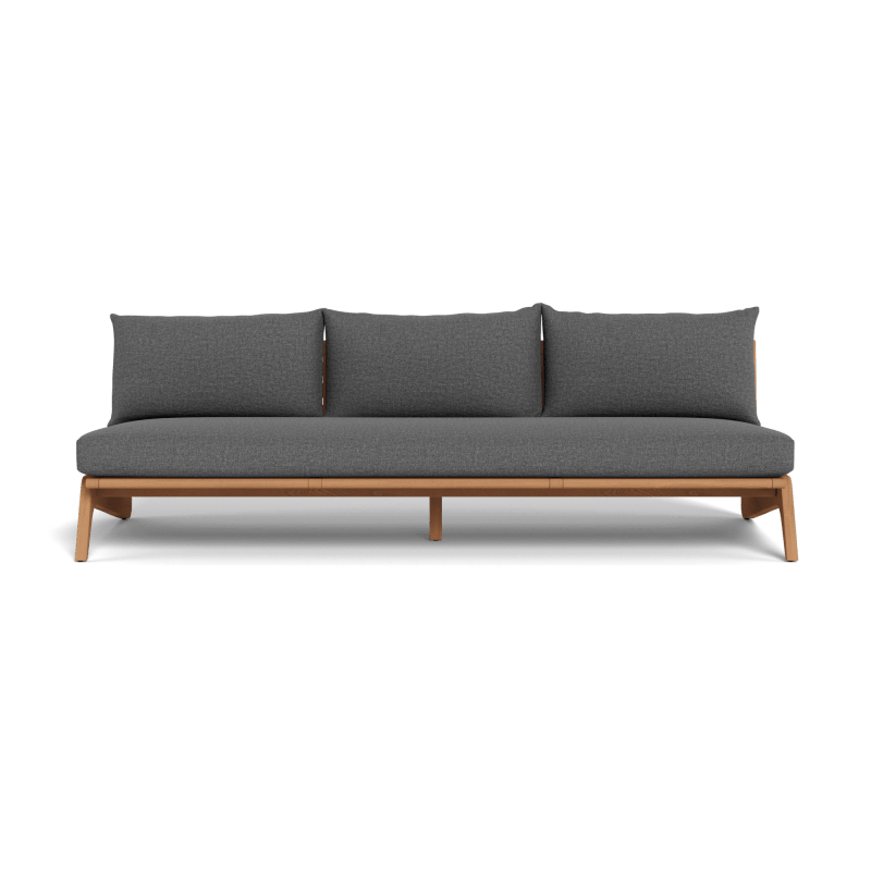 Mlb Teak 3 Seat Armless Sofa