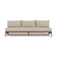 Mlb Teak 3 Seat Armless Sofa