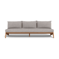 Mlb Teak 3 Seat Armless Sofa