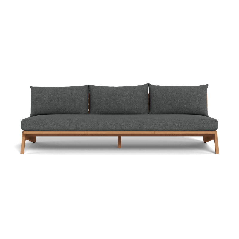 Mlb Teak 3 Seat Armless Sofa