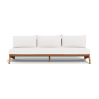Mlb Teak 3 Seat Armless Sofa