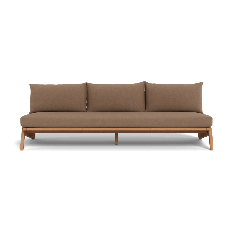 Mlb Teak 3 Seat Armless Sofa