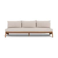 Mlb Teak 3 Seat Armless Sofa
