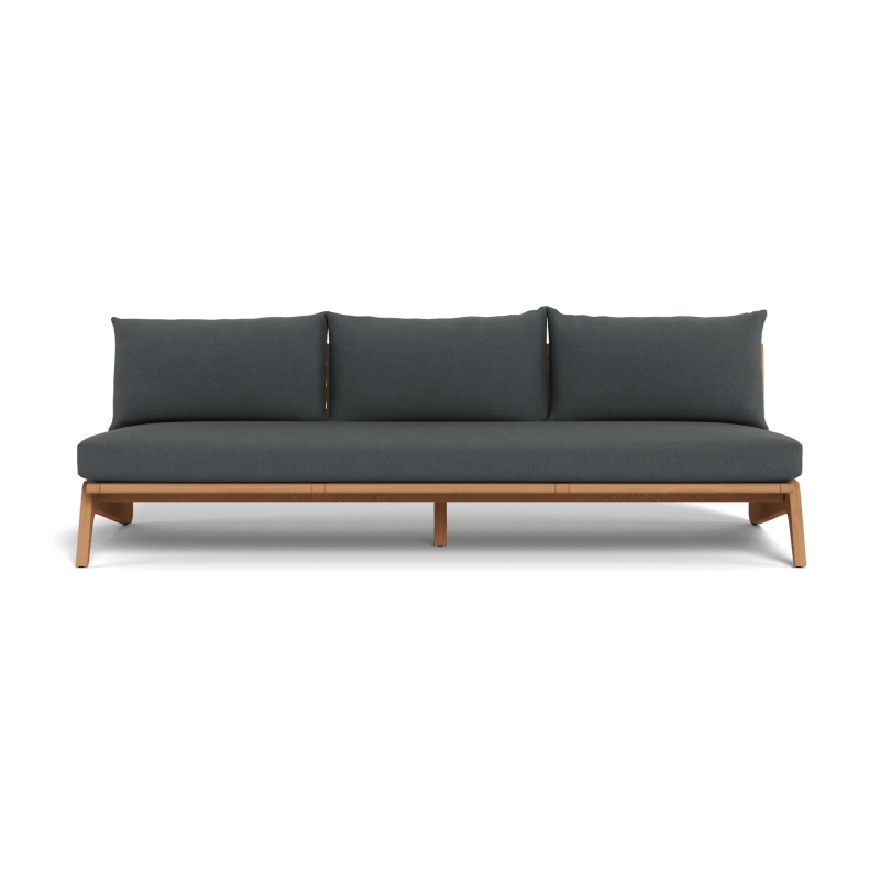 Mlb Teak 3 Seat Armless Sofa