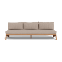 Mlb Teak 3 Seat Armless Sofa