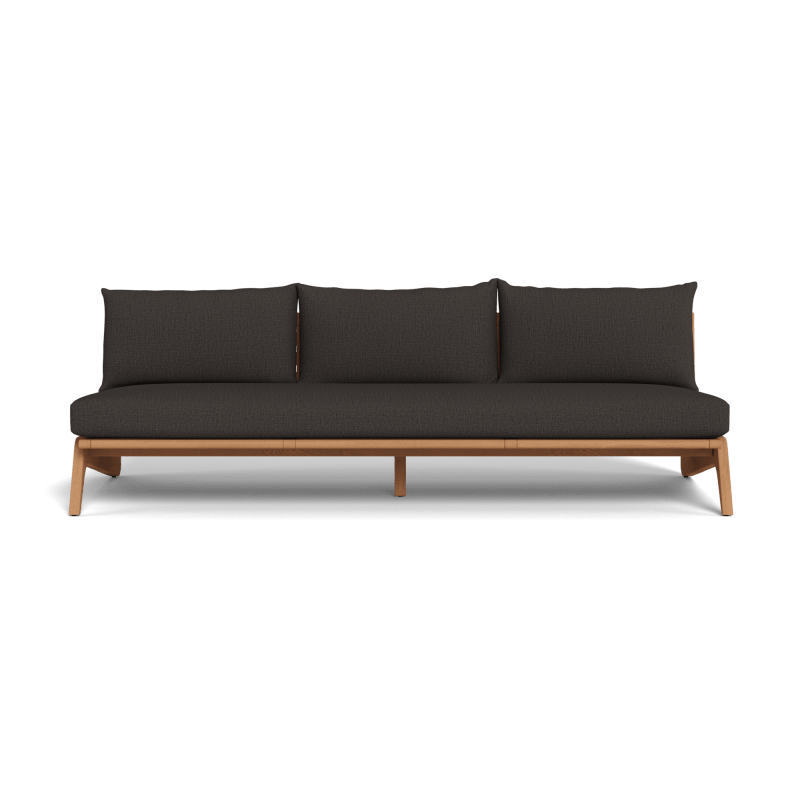 Mlb Teak 3 Seat Armless Sofa