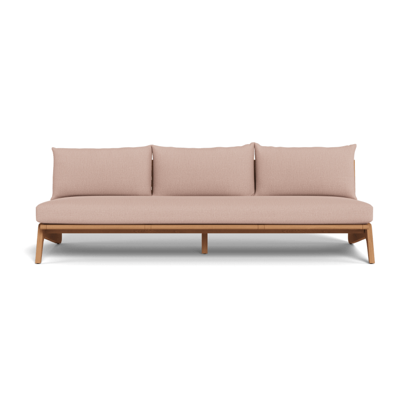 Mlb Teak 3 Seat Armless Sofa