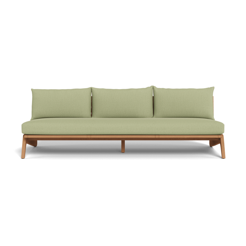 Mlb Teak 3 Seat Armless Sofa