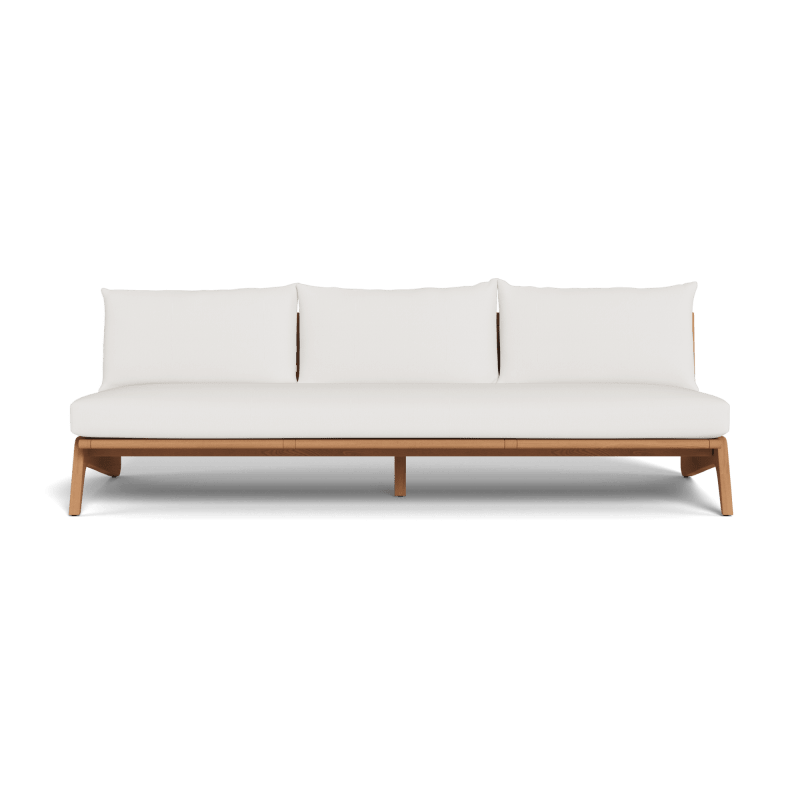 Mlb Teak 3 Seat Armless Sofa