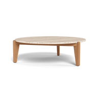 Mlb Teak Round Coffee Table