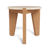 Mlb Teak Round Side Table
