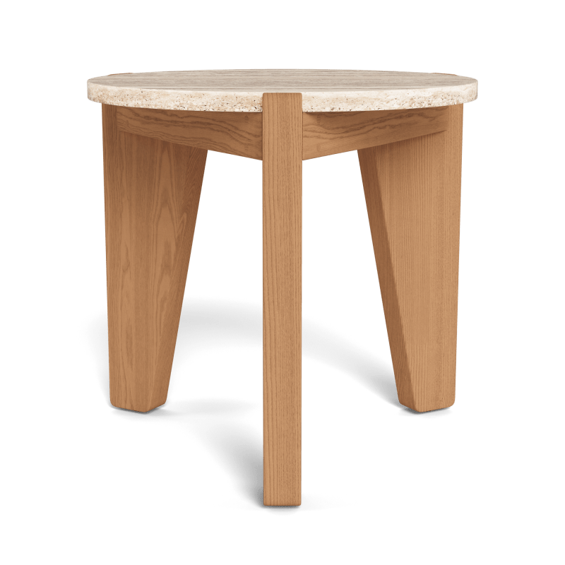 Mlb Teak Round Side Table